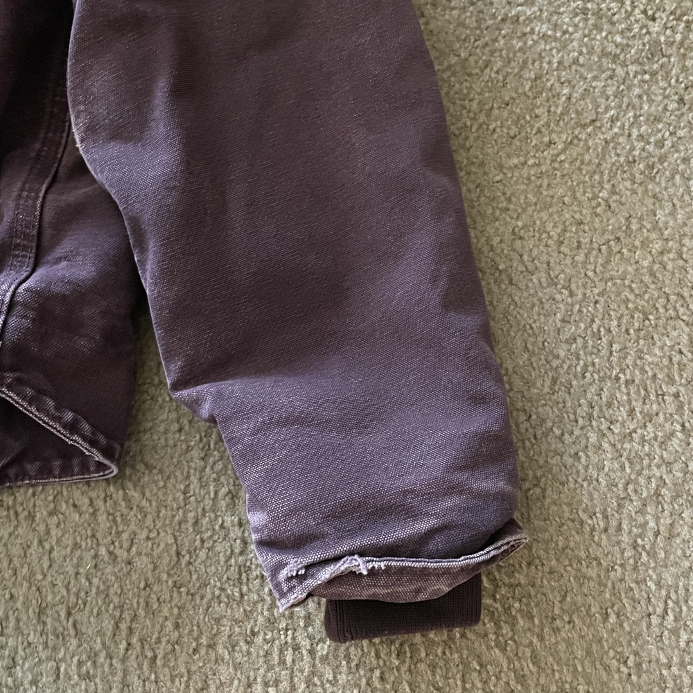 Carhartt Sandstone Duck Jacket older Vintage VTG 90s Y2k Chore Coat plum